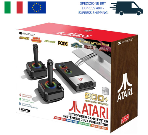 Retro video game system atari - video,