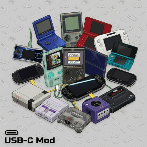 Usb mod board for retro - usb-c,