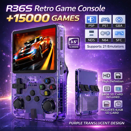 Retro r36s console videogiochi - retro,